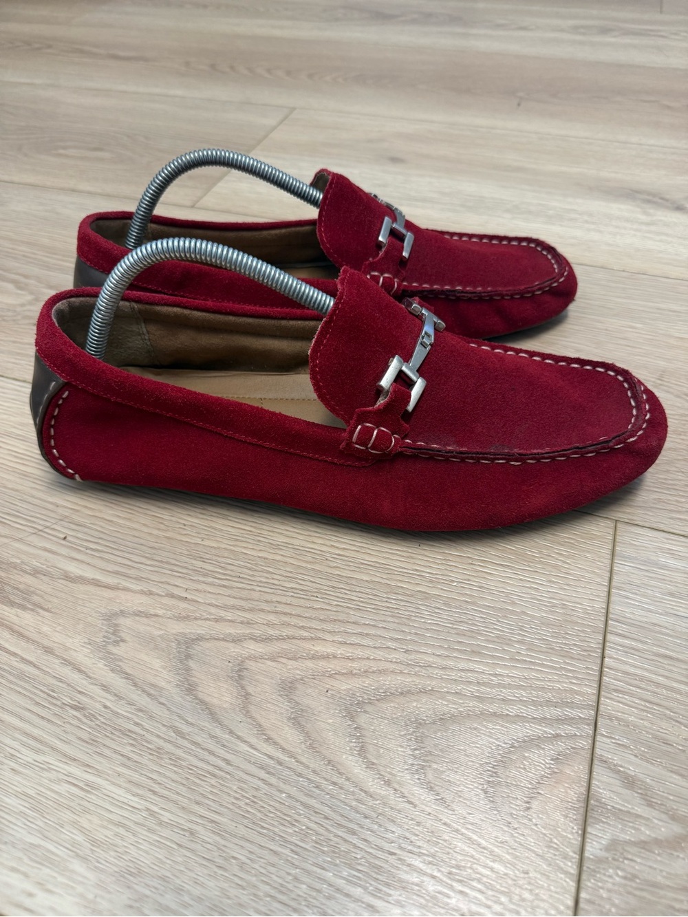 Alfani James Red Suede Bit Driving Loafers Men’s Size 11.5
